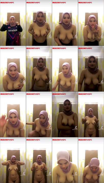 mahasiswi hijab montok remas tete